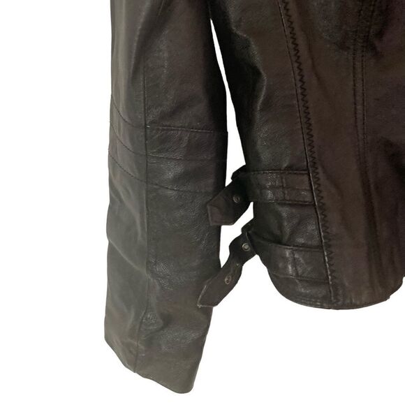Next Leather Jacket Woman’s Size 14 - Picture 12 of 14